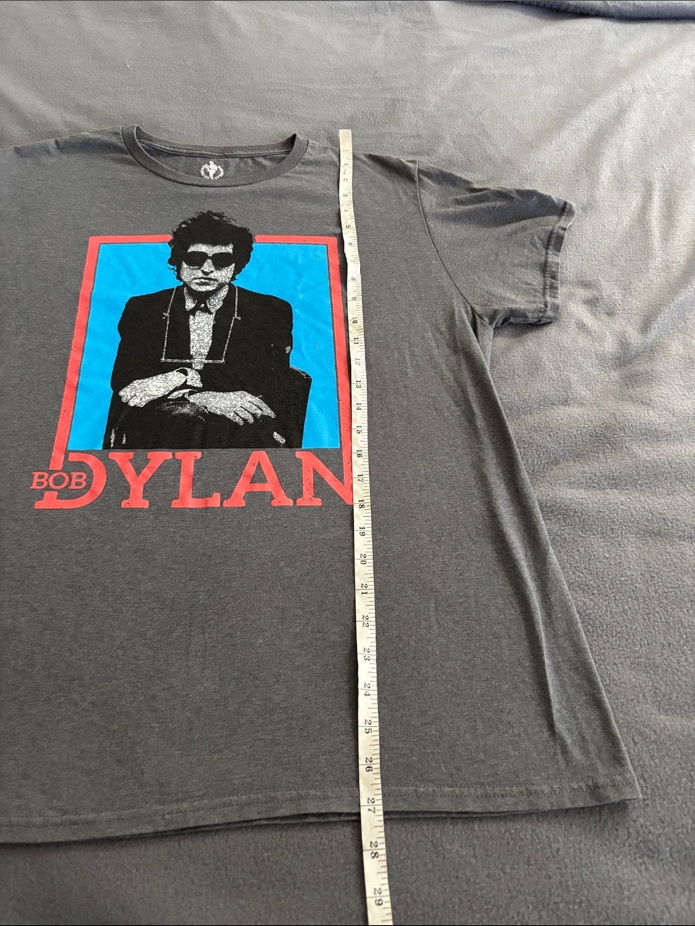 Bob Dylan Retro Graphic Band Tee Gray Music Shirt Size Large - Picture 5 of 7